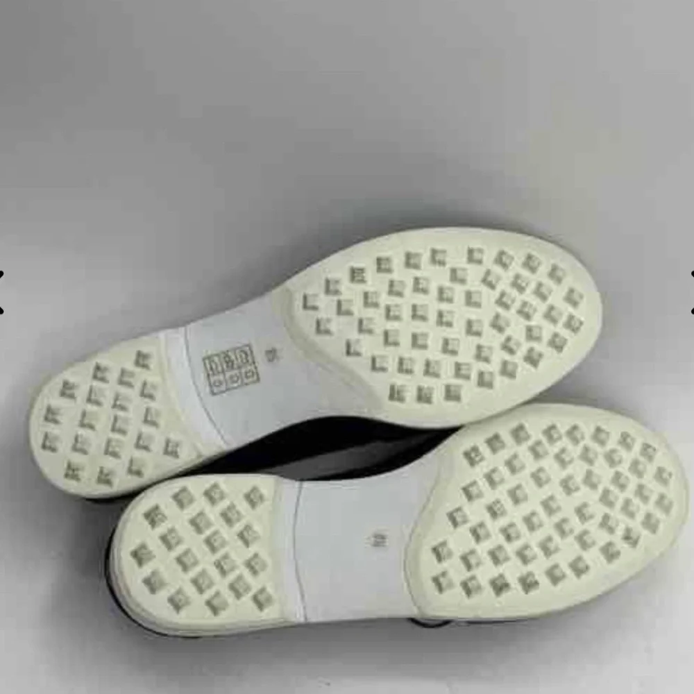 Tory Burch Black Leather Platform Penny Loafers Slip-On Flats Women’s 8.5